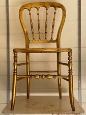 A pretty pair of giltwood salon or boudoir chairs with split cane seats C1870