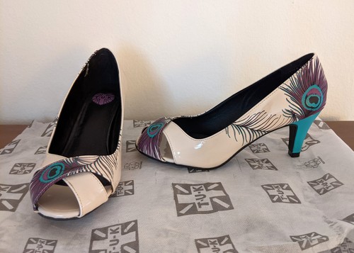 Tuk peacock peep toe - peacock, heels