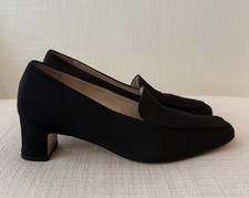 Emma Hope Black Slip On Heels