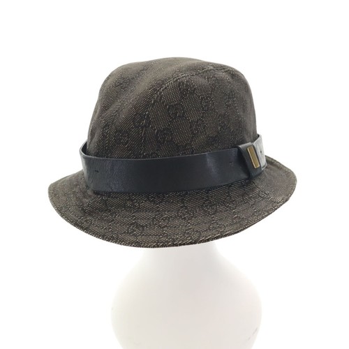 Gucci logo hat charcoal - gg,