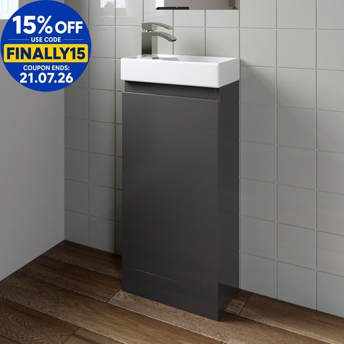 Gloss grey floor standing - grey,