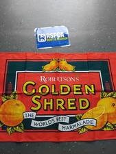 ROBERTSONS ADVERTISING TEA TOWELS GOLDEN SHRED / STRAWBERRY JAM  Brand new