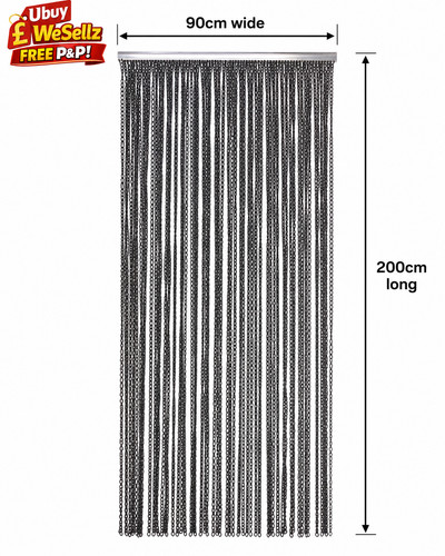 90x200cm aluminium metal chain - aluminium,