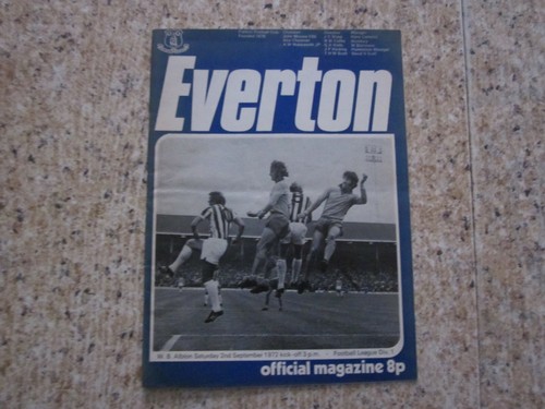 September 2nd 1972 everton - 2nd,