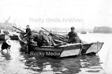 Vmk-33 Fishermen with Fishing Boats, Whitby, Yorkshire. Photo