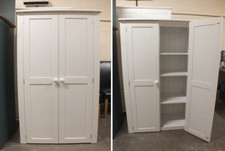 All Painted Linen Cupboard- F&B All White Bespoke Sizes & Colours Available