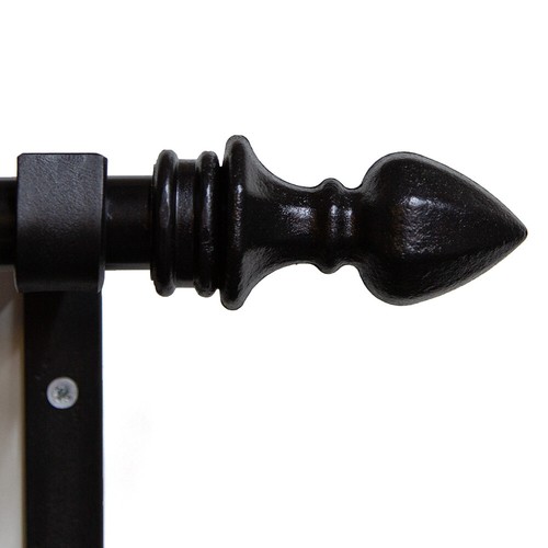 Wrought iron curtain poles - wrought,