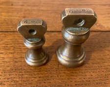 Antique Brass 4oz & 8oz Bell Weights Kitchen, Paperweights etc