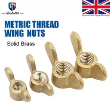 WING NUTS SOLID BRASS