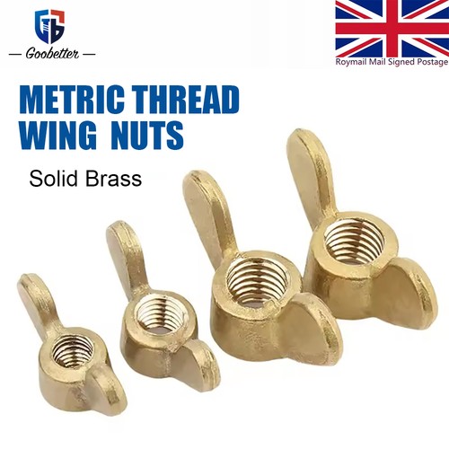 Wing nuts solid brass - wing,