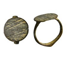 Early medieval bronze disc - early,