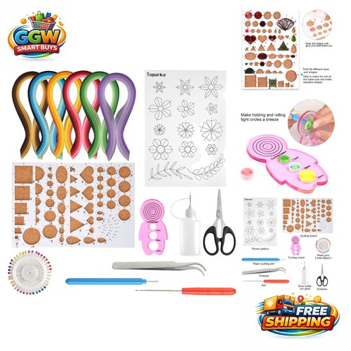 Adult quilling art kit 15 - quilling,