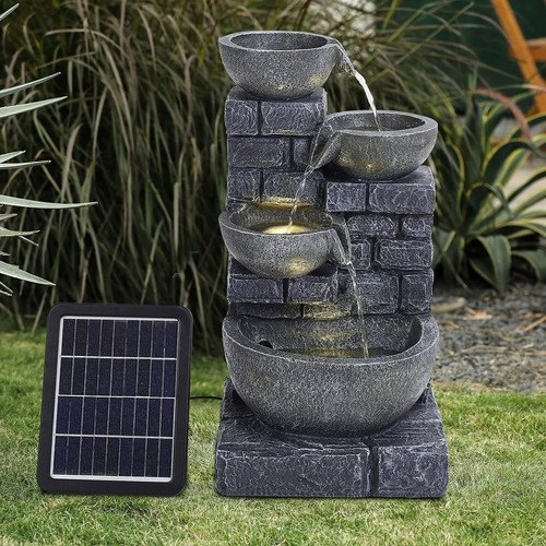 Solar tier bowls cascading - solar,