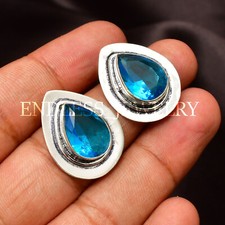 Blue Topaz Gemstone Ethnic 925