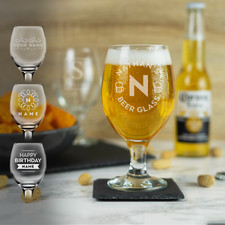Personalised beer glass - personalised,
