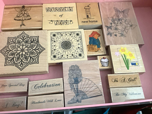 Wood mounted rubber stamp - wood-mounted,