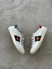 Gucci Ace Bee White Leather