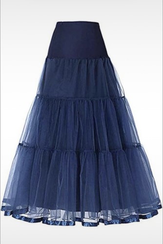 Navy blue tulle underskirt for - tulle,