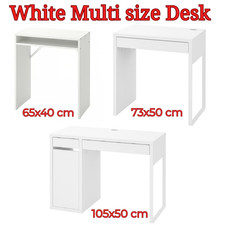 IKEA White Office Desk Table Multi Size Study Computer Workstation with Drawer