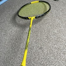 Yonex Nanoflare 1000 Play Badminton Racket Yellow/Black with Case strung