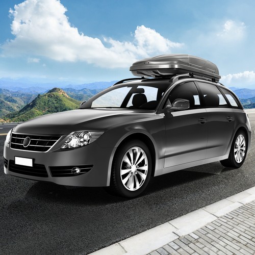 400l car roof box with - car, dual