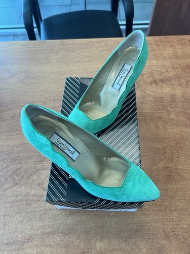 Gianni versace green suede - gianni,