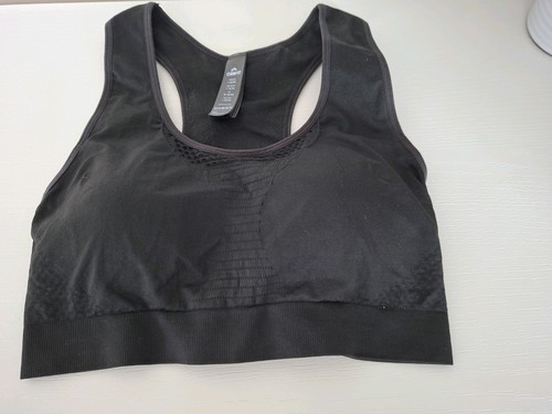 Black sports bra large - black,