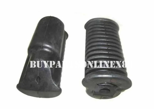 Front foot rest rubber pair - front,