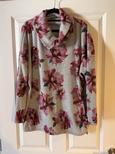 Bonmarche pink and grey floral - pink,