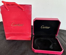 Cartier Empty Box Bracelet Box Red + Paper Bag