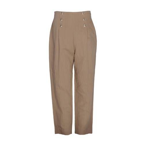 Sandro trousers camel beige - trousers,