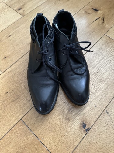 Black leather shoes size 5 - shoes,