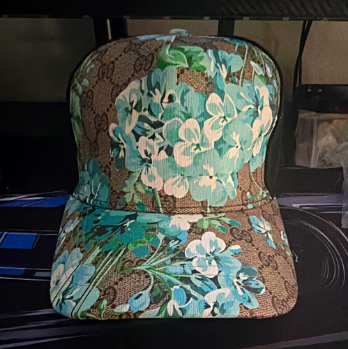 Gucci floral brown blue - floral,