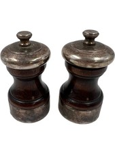 Peugeot France Wooden Salt & Pepper Grinder Set Vintage Style T2160 HS17