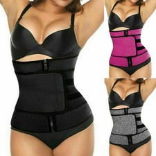 Women Waist Trainer Vest Gym Slimming Adjustable Sauna Sweat Belt Body Shaper UK