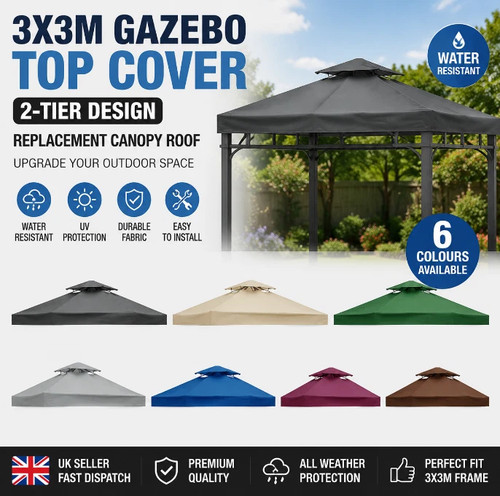 3x3m gazebo top cover - cover,
