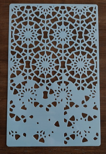 Abstract pattern stencil - stencil, 28cm
