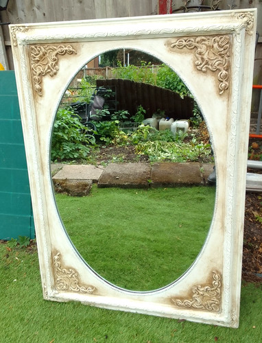 Lovely large wall mirror old - lovely,