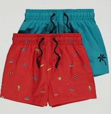 Baby Boys Red Doodle Print