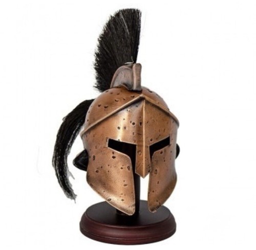 Mini spartan helmet antique - helmet, (antique