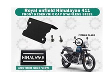 Fit For Royal Enfield "Himalayan 411 Black Stainless Steel Front Reservoir Cap"