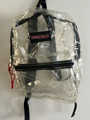 Trailmaker clear pvc backpack - trailmaker,