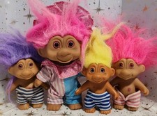 4 × 1990s Era TNT Troll Dolls