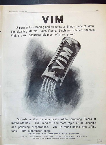 Old vim cleaning powder - old, lever