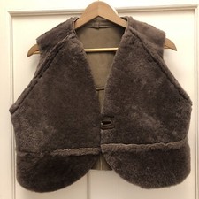 100% Real Sheepskin Gilet Fur