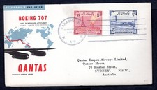 Pakistan - 1959 Qantas Boeing 707 First Flight Airmail Cover London to Sydney