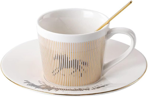 Mirror cups and saucers horse - cups,