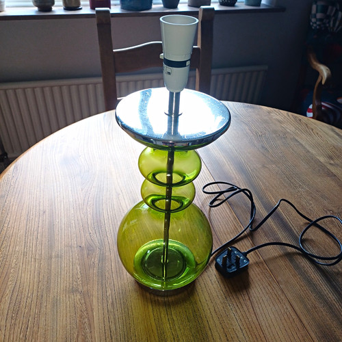 Green glass chrome modern - glass,
