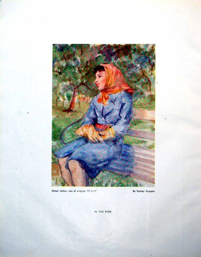 Antique old print the - the, park