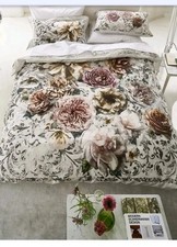 DESIGNER'S GUILD  SuperKing "Pahari Tuberose"  Duvet Set Cotton Percale 